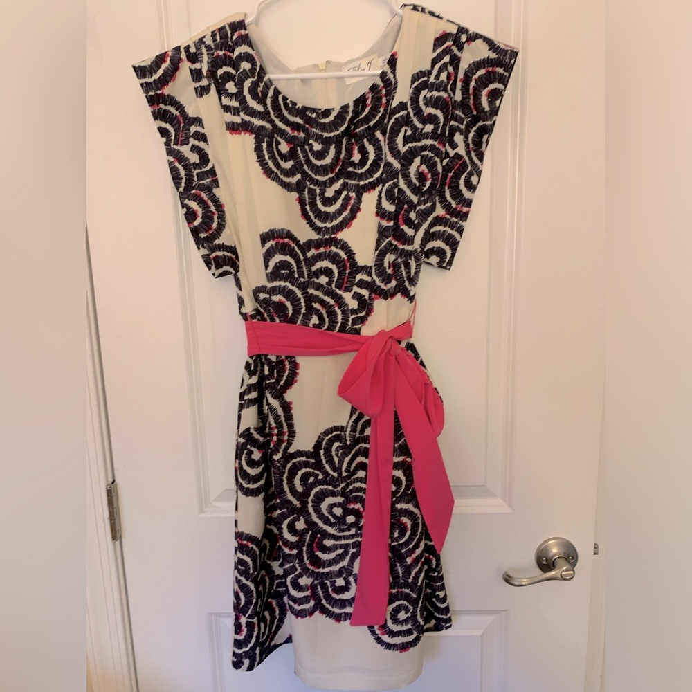 Women’s dress w/ pink sash